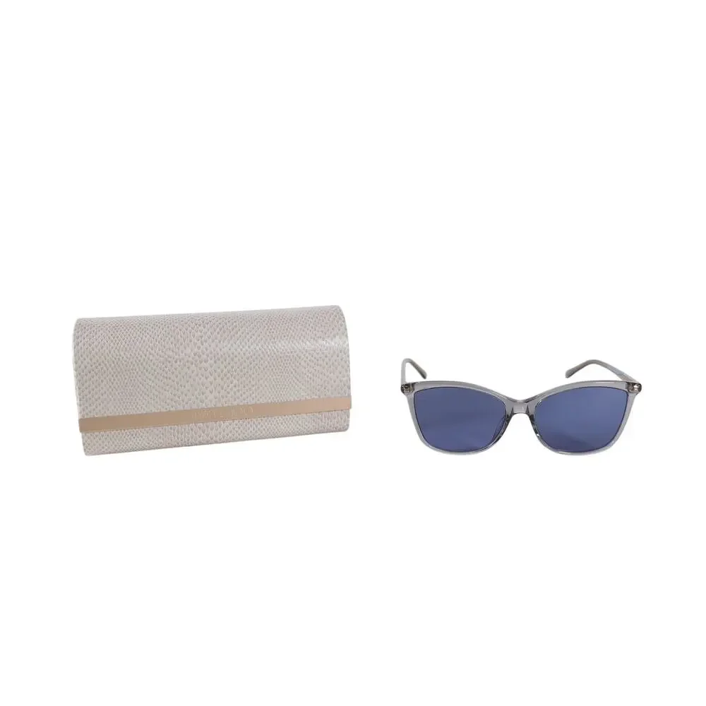 Jimmy Choo Cat Eye Women's Designer Sunglasses - Transparent Grey / Blue - NWT